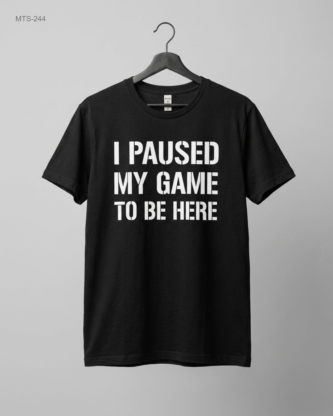 UK Imported secondhand Mens Tshirts - CUT LABEL brand, Black Cotton, Premium condition, for Mens - Online Thrift Store Islamabad Pakistan