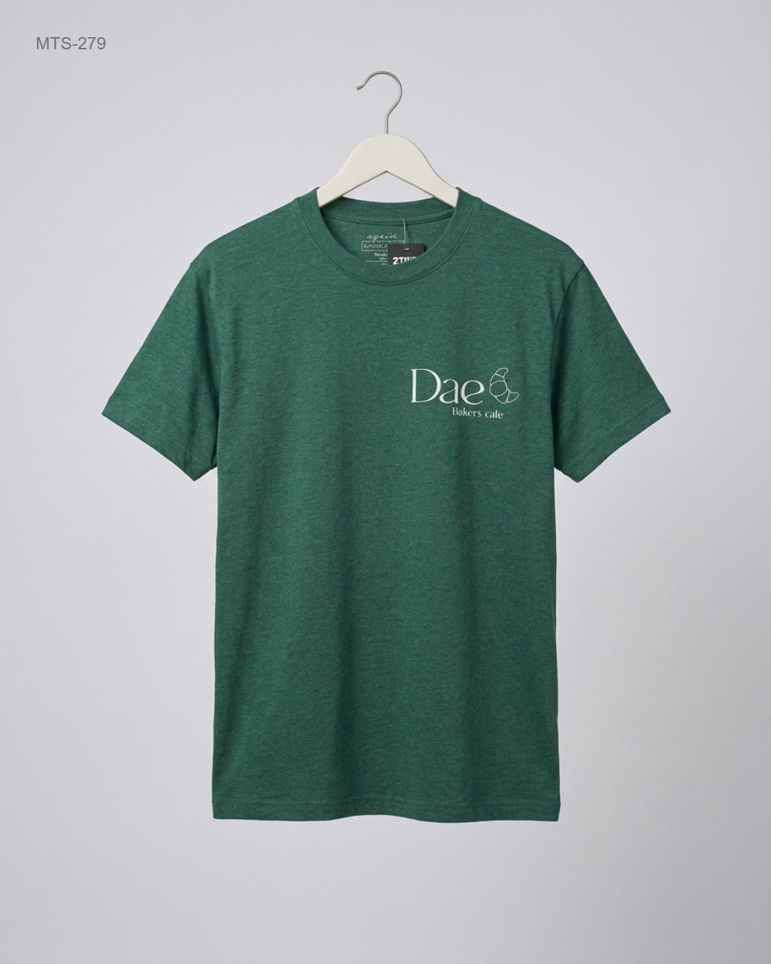 Secondhand Branded Mens Tshirts by AGAIN, Green Cotton fabric, Premium condition, for Mens - Online Thrift Shop Lahore Pakistan