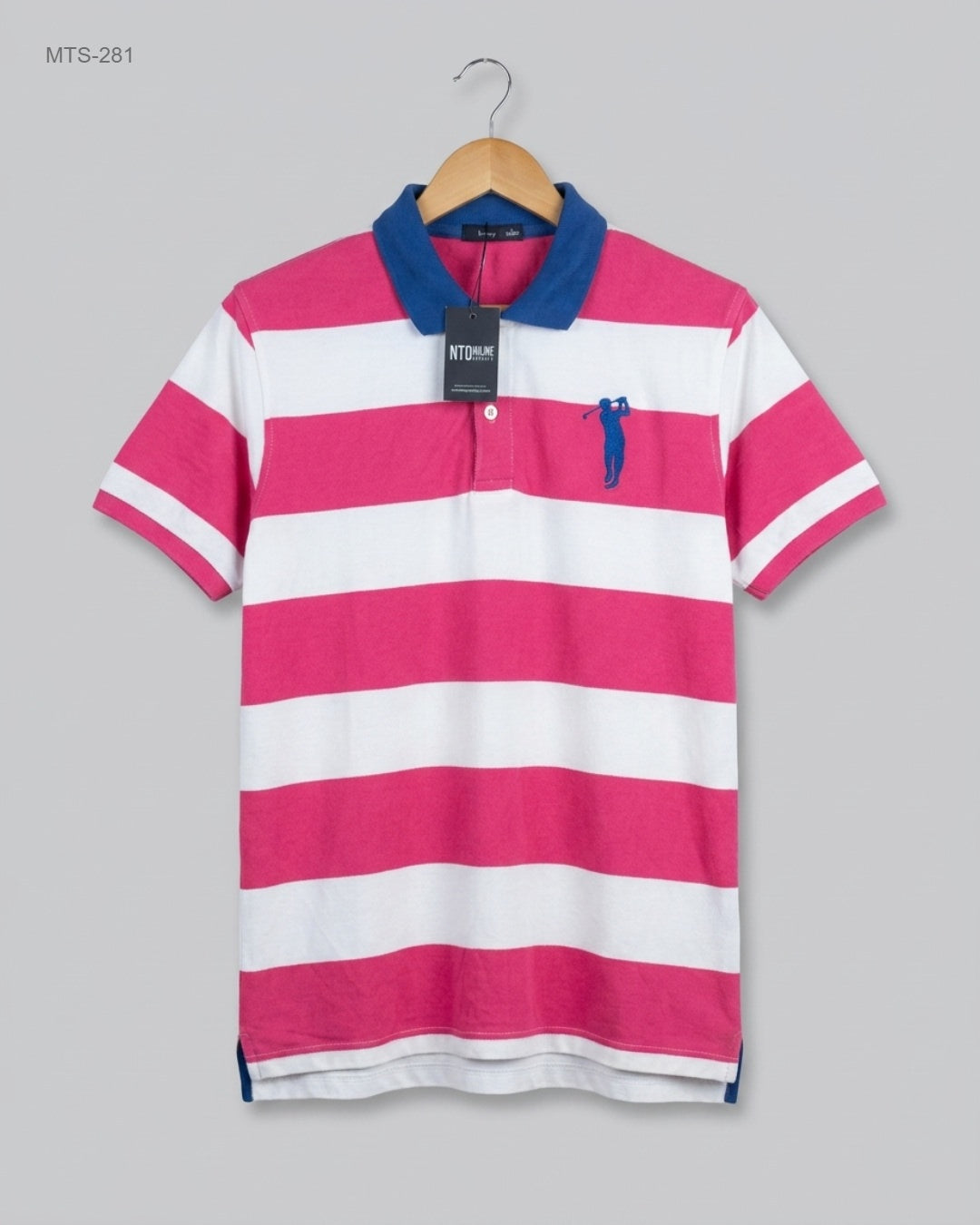 Mens Tshirts | BOSSINI | Preloved Branded | Pink Cotton | Good | OTS Thrift Store Peshawar Pakistan