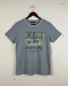 Secondhand Branded Mens Tshirts by Outdoor System, Grey Cotton fabric, Premium condition, for Men's - Online Thrift Shop Peshawar Pakistan