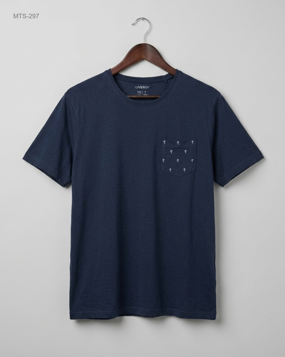 Shop Premium Mens Tshirts by LIVERGY | Preloved Branded Clothes | Blue Cotton | Mens | OTS Thrift Store Karachi Pakistan