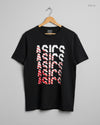 Preloved Premium Mens Tshirts by Asics, Black Cotton for Men - OTS Thrift Shop Islamabad Pakistan