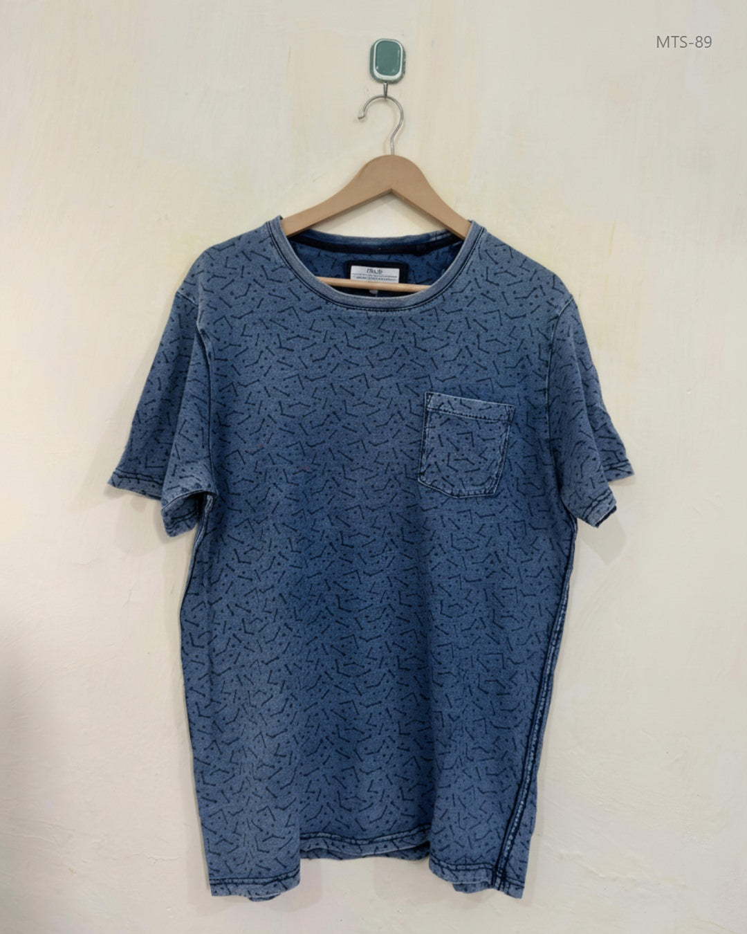 Secondhand Branded Mens Tshirts by Next, Blue Cotton fabric, Premium condition, for Men - Online Thrift Shop Islamabad Pakistan