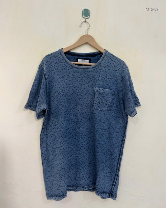 Secondhand Branded Mens Tshirts by Next, Blue Cotton fabric, Premium condition, for Men - Online Thrift Shop Islamabad Pakistan