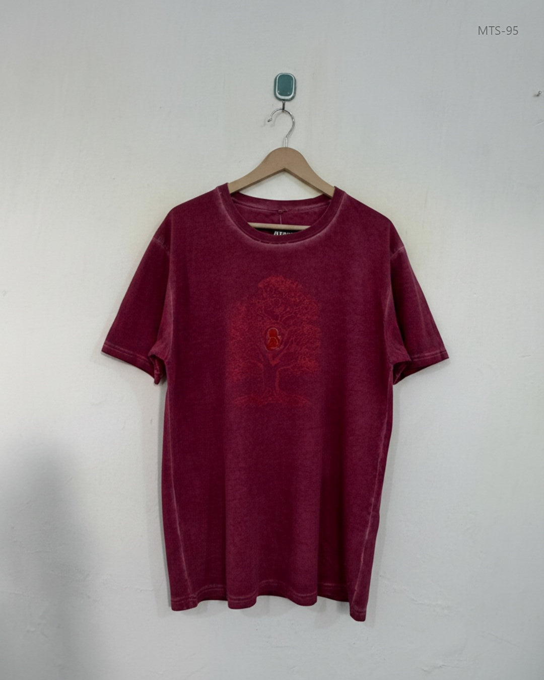 Preloved Premium Mens Tshirts by Trete, Maroon Cotton for Men - OTS Thrift Shop Lahore Pakistan