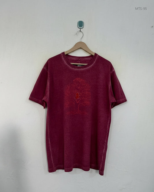 Preloved Premium Mens Tshirts by Trete, Maroon Cotton for Men - OTS Thrift Shop Lahore Pakistan