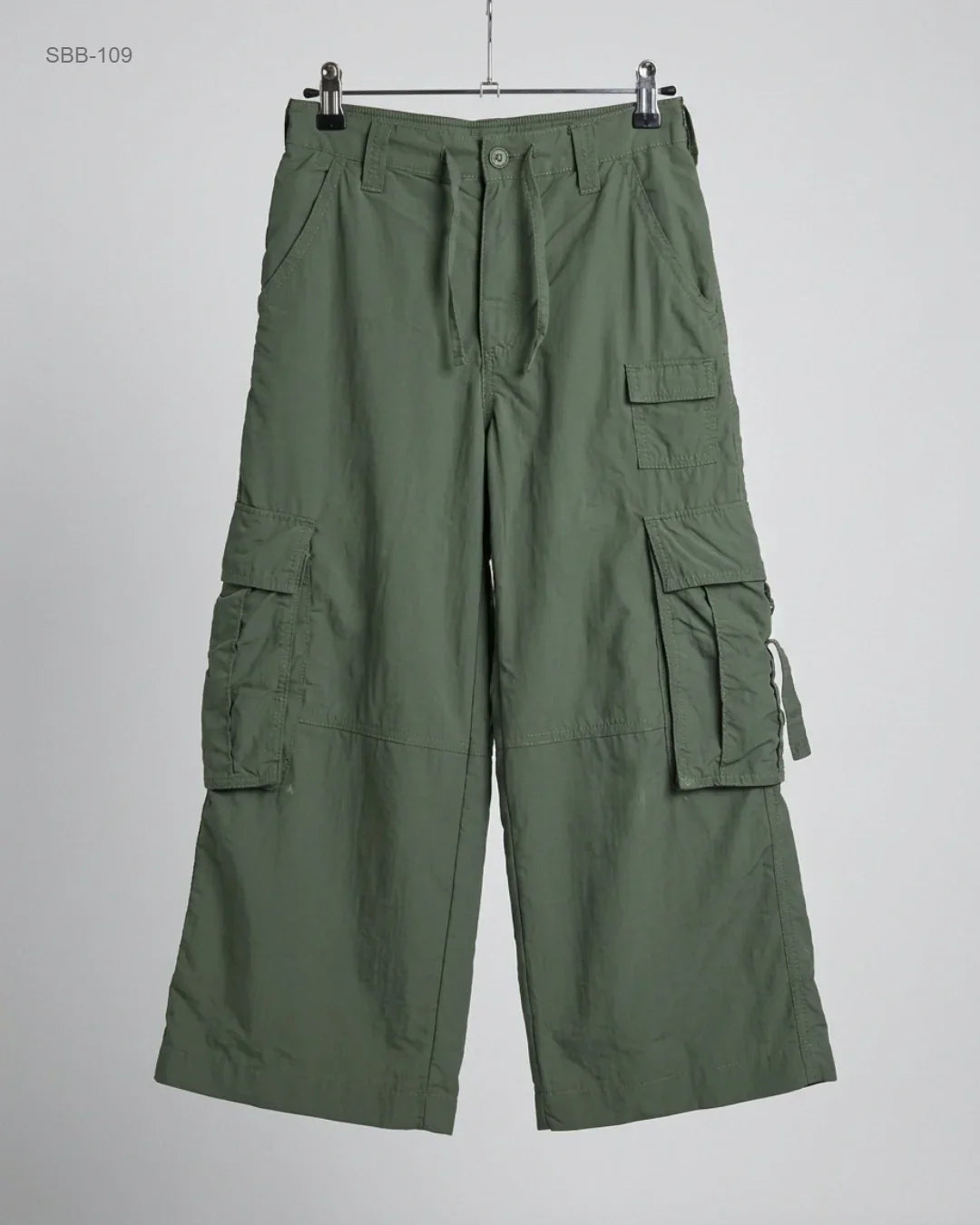 Secondhand Branded Boys Summer Bottoms by H&M, Green Polyester fabric, Premium condition, for Boys - Online Thrift Shop Karachi Pakistan
