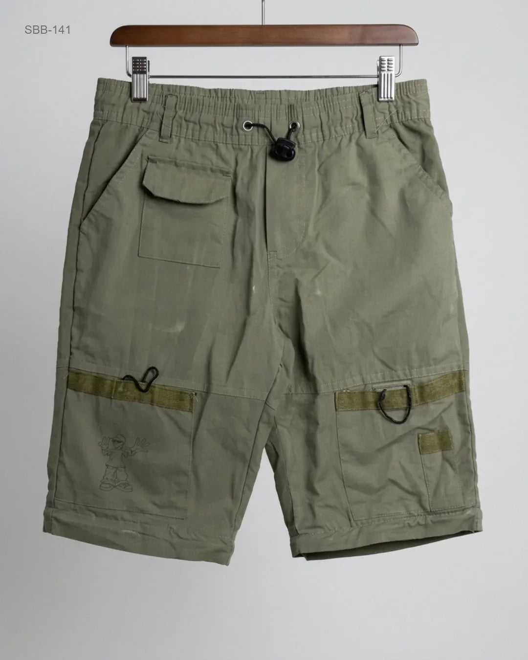 Preloved Premium Boys Summer Bottoms by CUT LABEL, Green Polyester for Boys - OTS Thrift Shop Lahore Pakistan