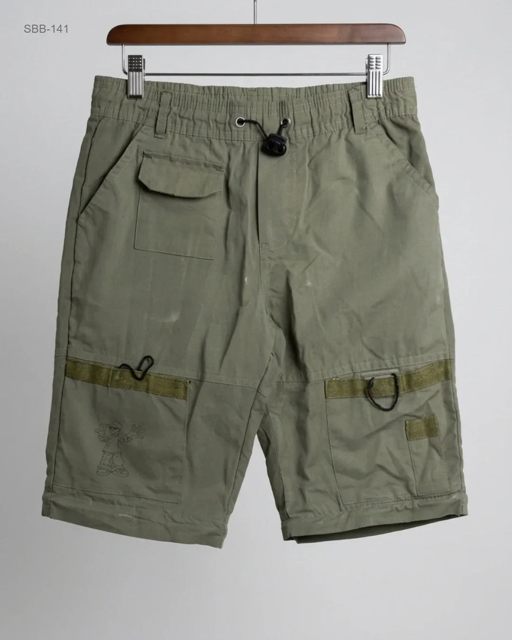 Preloved Premium Boys Summer Bottoms by CUT LABEL, Green Polyester for Boys - OTS Thrift Shop Lahore Pakistan