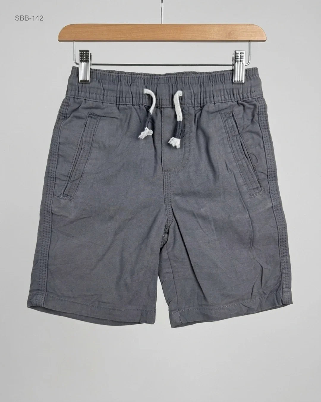 Secondhand Branded Boys Summer Bottoms by PULL ON, Gray Cotton fabric, Premium condition, for Boys - Online Thrift Shop Lahore Pakistan