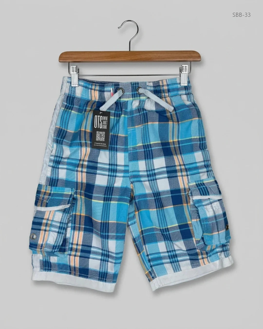 Preloved Premium Boys Summer Bottoms by REBEL, BLUE Cotton for Boys - OTS Thrift Shop Peshawar Pakistan