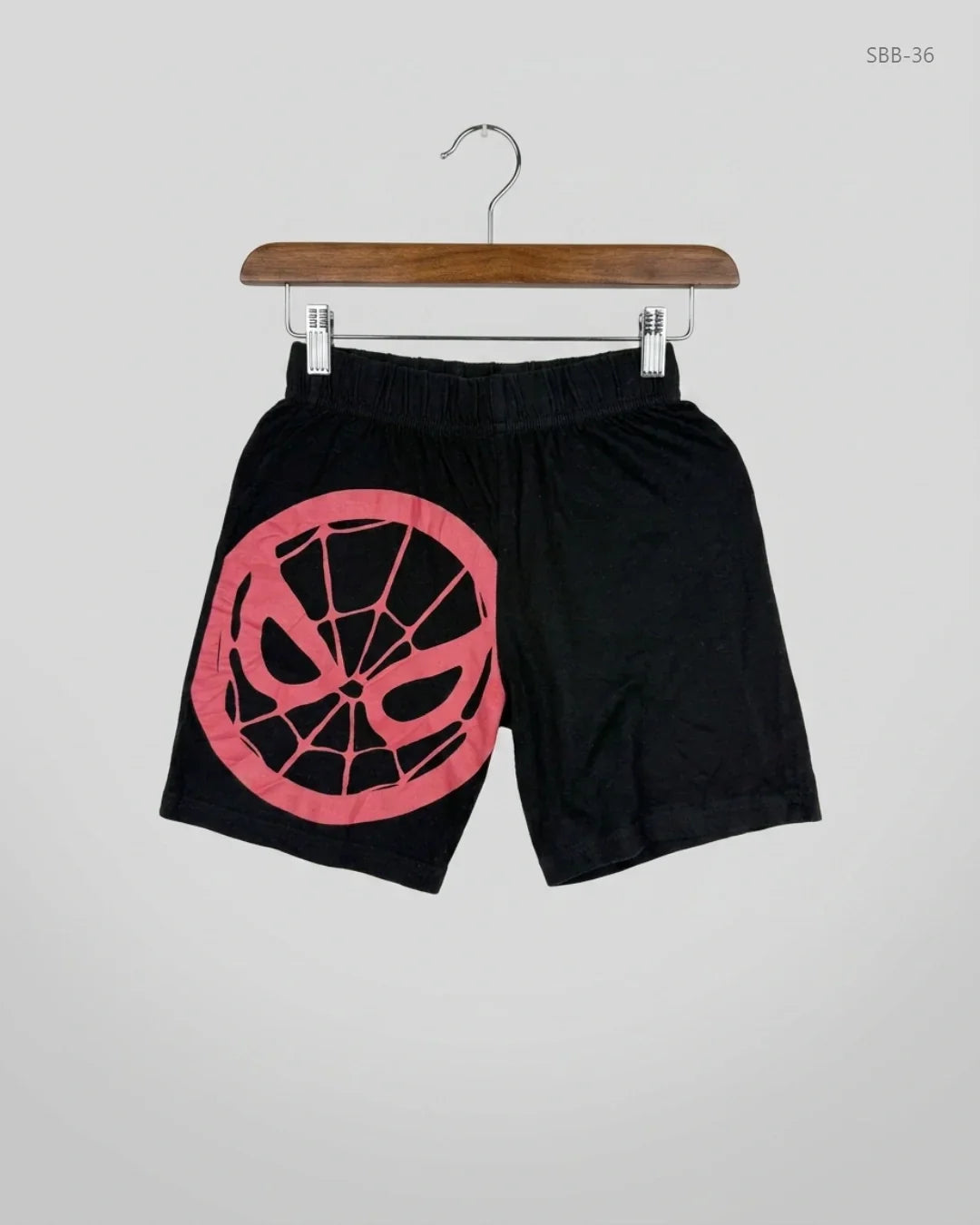 Preloved Premium Boys Summer Bottoms by MARVEL, Black Cotton for Boys - OTS Thrift Shop Peshawar Pakistan