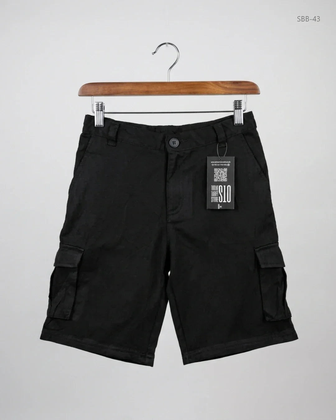 Preloved Premium Boys Summer Bottoms by George, Black Cotton for Boys - OTS Thrift Shop Lahore Pakistan