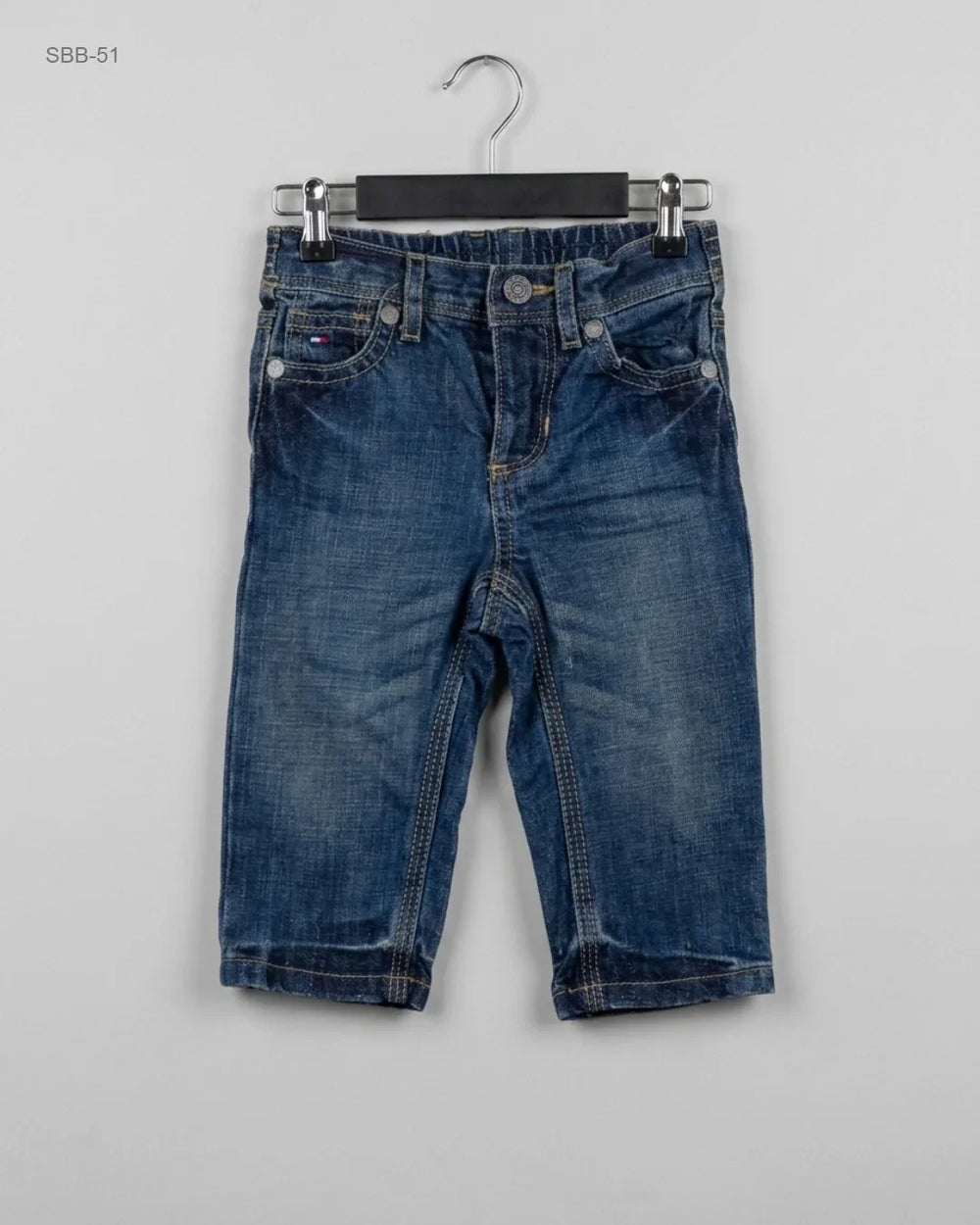 Shop Excellent Boys Summer Bottoms by Tommy Hilfiger | Preloved Branded Clothes | Blue DENIM | Boys | OTS Thrift Store Karachi Pakistan