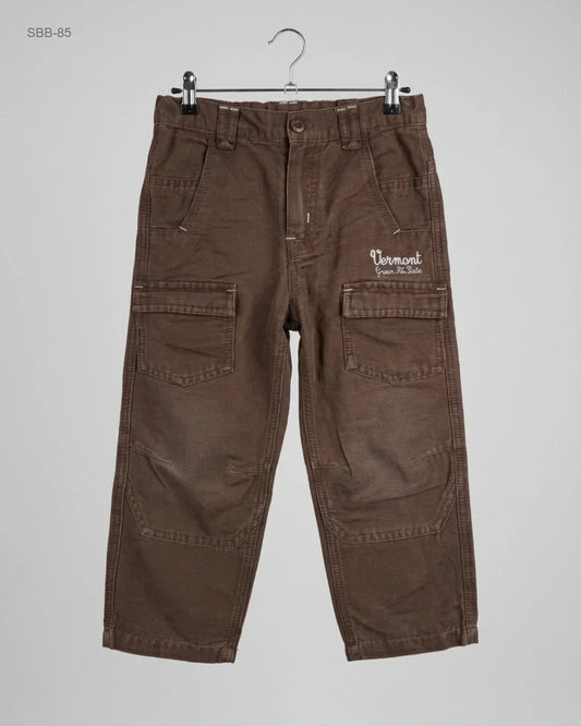 Shop Premium Boys Summer Bottoms by PRINATAL | Preloved Branded Clothes | Brown Cotton | Boys | OTS Thrift Store Lahore Pakistan