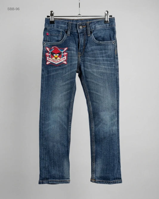 Secondhand Branded Boys Summer Bottoms by ROVIO, Blue DENIM fabric, Premium condition, for Boys - Online Thrift Shop Islamabad Pakistan