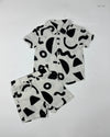 UK Imported secondhand Boys Summer Tops - George brand, Black & White Cotton, Premium condition, for Boys - Online Thrift Store Karachi Pakistan