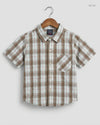 Secondhand Branded Boys Summer Tops by Next, Brown Cotton fabric, Premium condition, for Boys - Online Thrift Shop Peshawar Pakistan