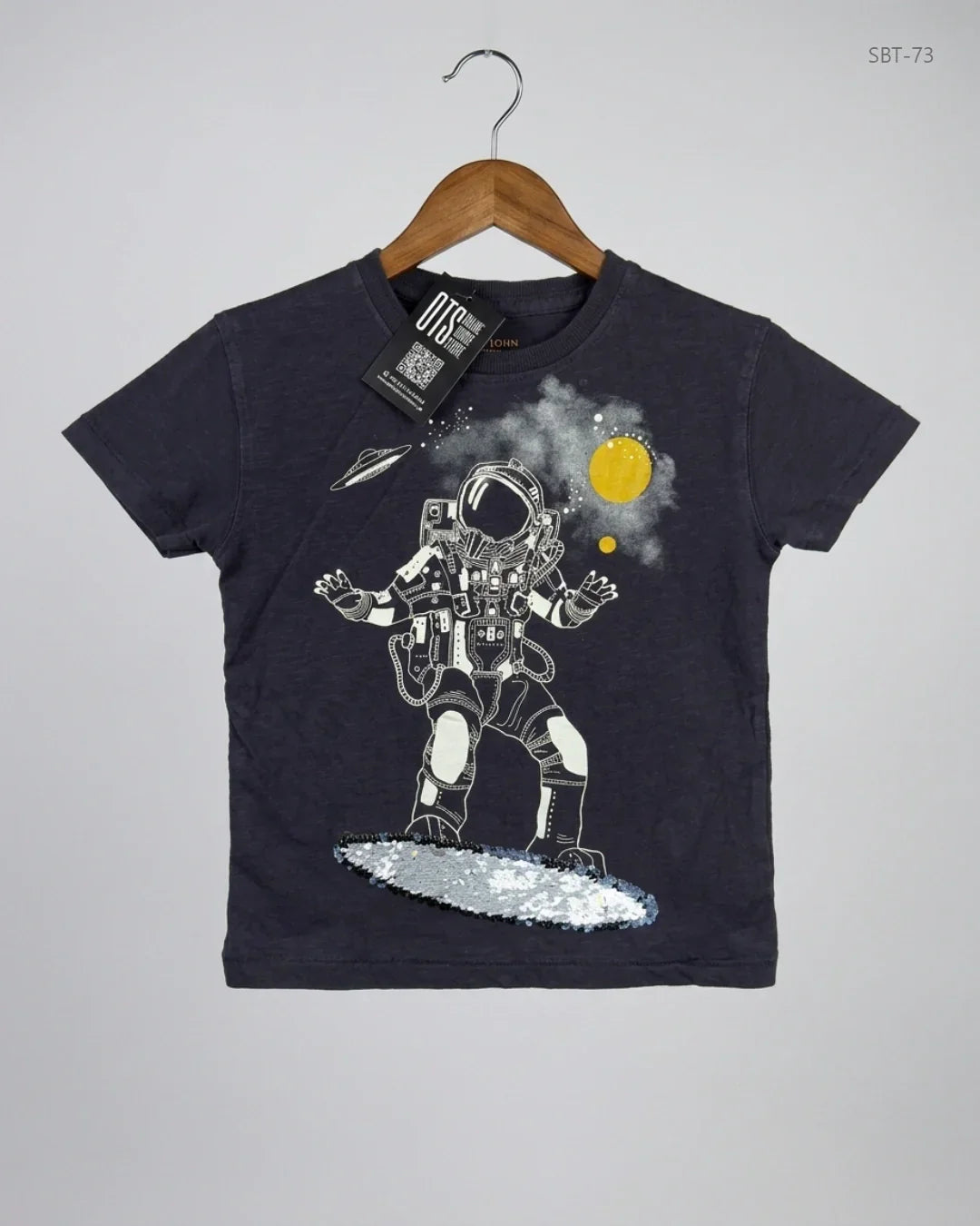 Boys Summer Tops | JOHN LEWIS | Preloved Branded | Black Cotton | Premium | OTS Thrift Store Peshawar Pakistan