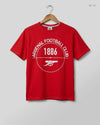 Boys Summer Tops | ARSENAL | Preloved Branded | Red Cotton | Premium | OTS Thrift Store Islamabad Pakistan