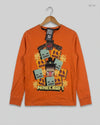 Premium Condition Boys Summer Tops | Preloved Minecraft | Orange Cotton | Thrift Shop for Boys Karachi Pakistan | OTS