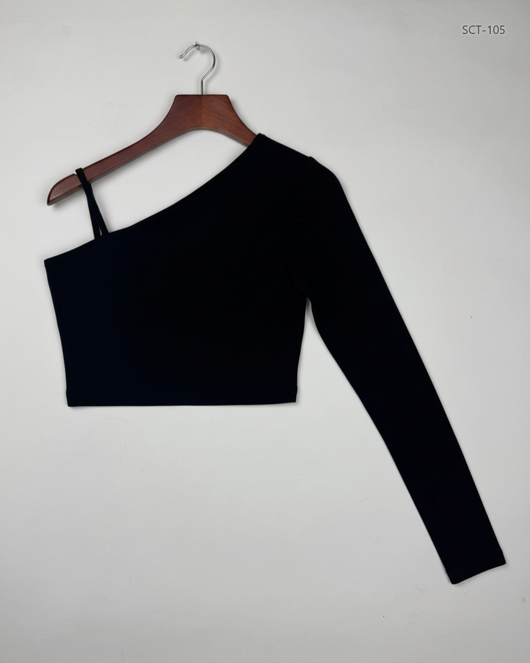 Preloved Premium Summer Crop Tops by Shein, Black Polyester for Womens - OTS Thrift Shop Peshawar Pakistan