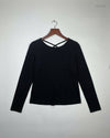 UK Imported secondhand Summer Crop Tops - H&M brand, Black Polyester, Premium condition, for Womens - Online Thrift Store Karachi Pakistan