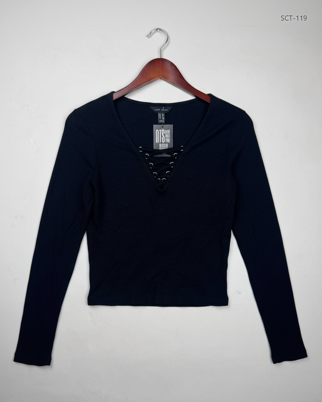 Summer Crop Tops | New Look | Preloved Branded | Black Cotton | Premium | OTS Thrift Store Peshawar Pakistan