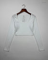 UK Imported secondhand Summer Crop Tops - Shein brand, White Polyester, Excellent condition, for Womens - Online Thrift Store Islamabad Pakistan