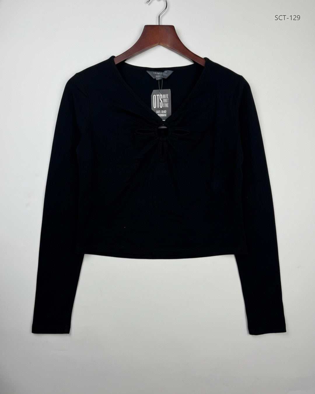 Summer Crop Tops | Primark | Preloved Branded | Black Cotton | Premium | OTS Thrift Store Islamabad Pakistan