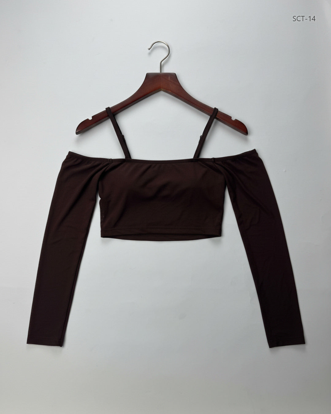 Secondhand Branded Summer Crop Tops by Cut Label, Brown Polyester fabric, Premium condition, for Womens - Online Thrift Shop Islamabad Pakistan