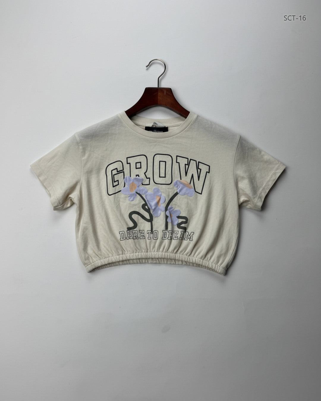 Shop Premium Summer Crop Tops by H&M | Preloved Branded Clothes | Cream Color Cotton | Womens | OTS Thrift Store Islamabad Pakistan