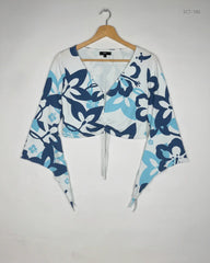UK Imported secondhand Summer Crop Tops - SAVIDA brand, Multi Polyester, Premium condition, for Womens - Online Thrift Store Karachi Pakistan
