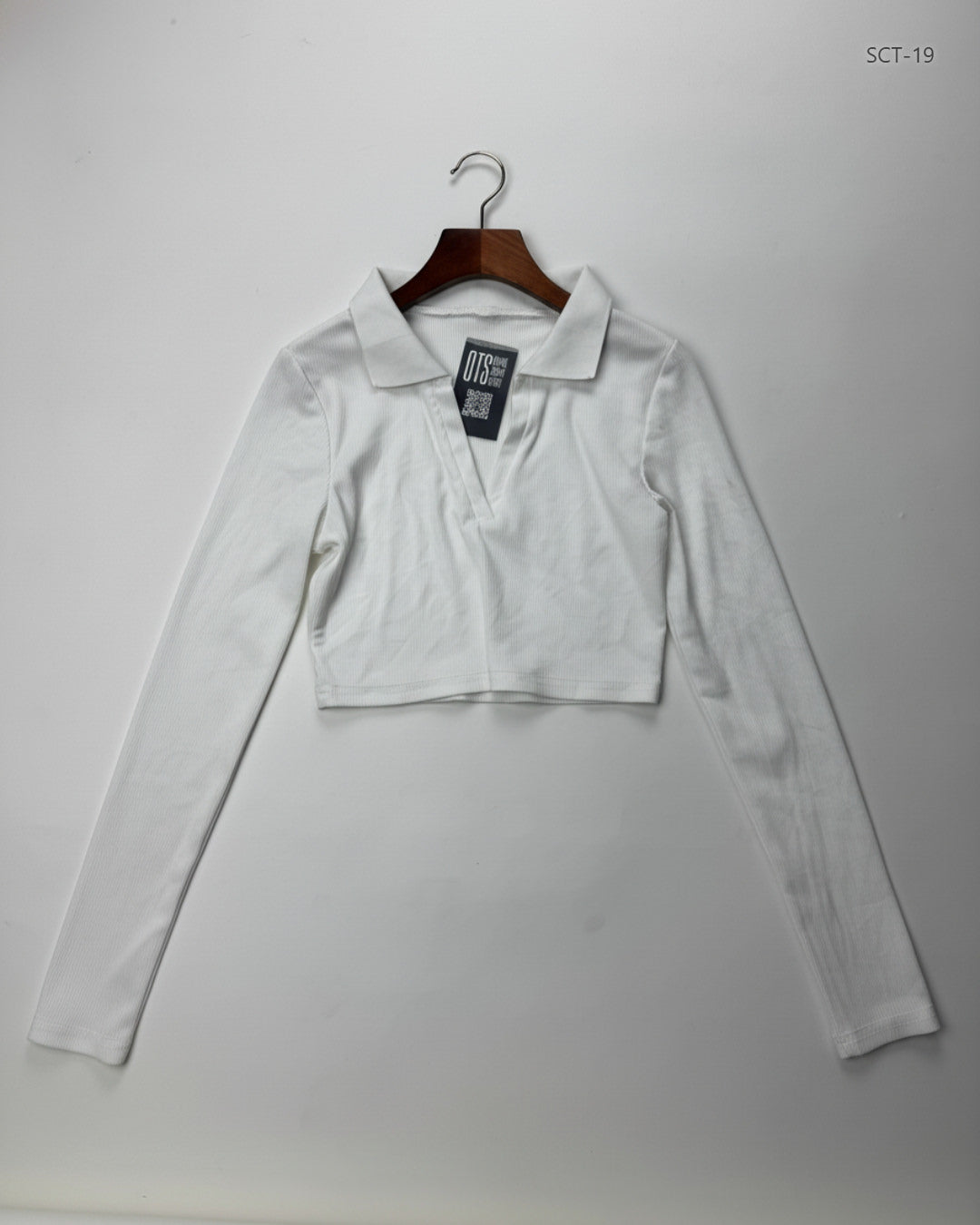 Shop Premium Summer Crop Tops by Shein | Preloved Branded Clothes | White Polyester | Womens | OTS Thrift Store Islamabad Pakistan