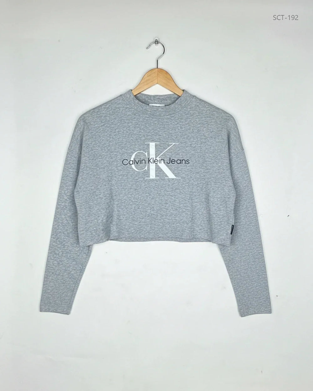 Premium Condition Summer Crop Tops | Preloved Calvin Klein | Grey Cotton | Thrift Shop for Womens Peshawar Pakistan | OTS