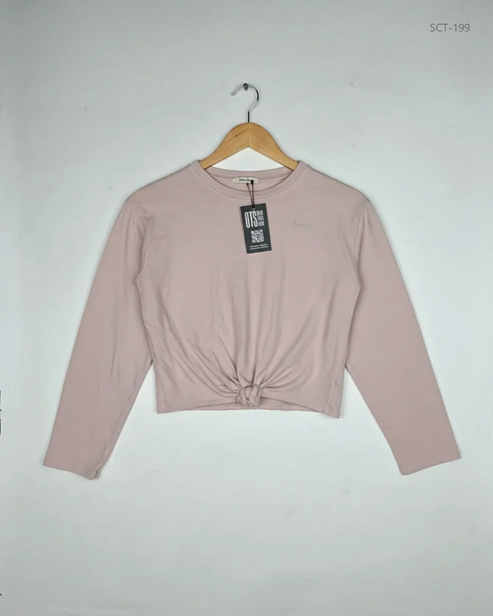 Shop Premium Summer Crop Tops by H&M | Preloved Branded Clothes | Rose Pink Cotton | Womens | OTS Thrift Store Lahore Pakistan