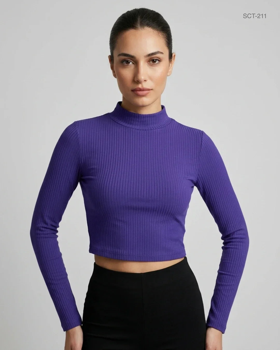 Preloved Premium Summer Crop Tops by Primark, Purple Cotton for Womens - OTS Thrift Shop Peshawar Pakistan