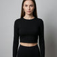 Secondhand Branded Summer Crop Tops by Shein, Black Polyester fabric, Premium condition, for Womens - Online Thrift Shop Lahore Pakistan
