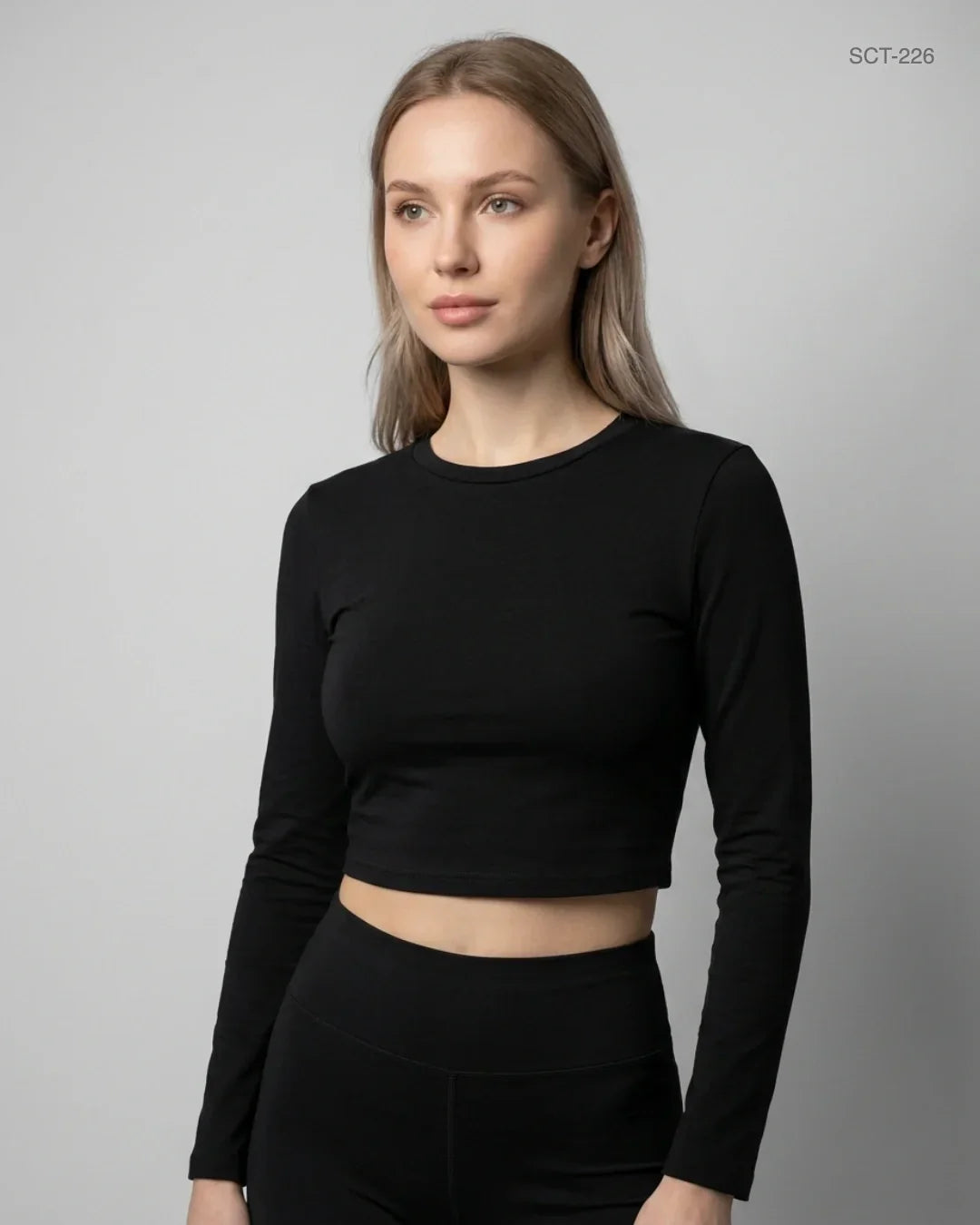Preloved Premium Summer Crop Tops by Shein, Black Polyester for Womens - OTS Thrift Shop Lahore Pakistan