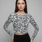 Secondhand Branded Summer Crop Tops by ASOS, Black & White Polyester fabric, Premium condition, for Womens - Online Thrift Shop Karachi Pakistan