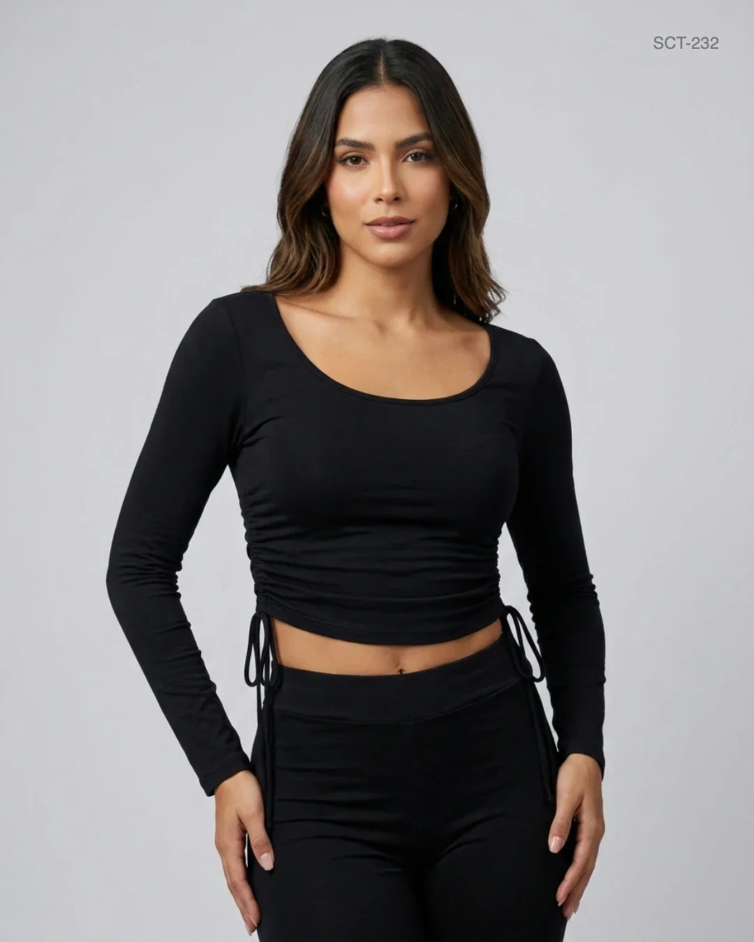 Preloved Premium Summer Crop Tops by Shein, Black Cotton for Womens - OTS Thrift Shop Lahore Pakistan