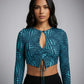 UK Imported secondhand Summer Crop Tops - MOTEL brand, Black & Sky Blue Cotton, Premium condition, for Womens - Online Thrift Store Islamabad Pakistan