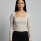 Secondhand Branded Summer Crop Tops by H&M, White Cotton fabric, Good condition, for Womens - Online Thrift Shop Islamabad Pakistan