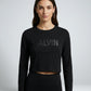 UK Imported secondhand Summer Crop Tops - Calvinklein Jeans brand, Black Cotton, Premium condition, for Womens - Online Thrift Store Islamabad Pakistan