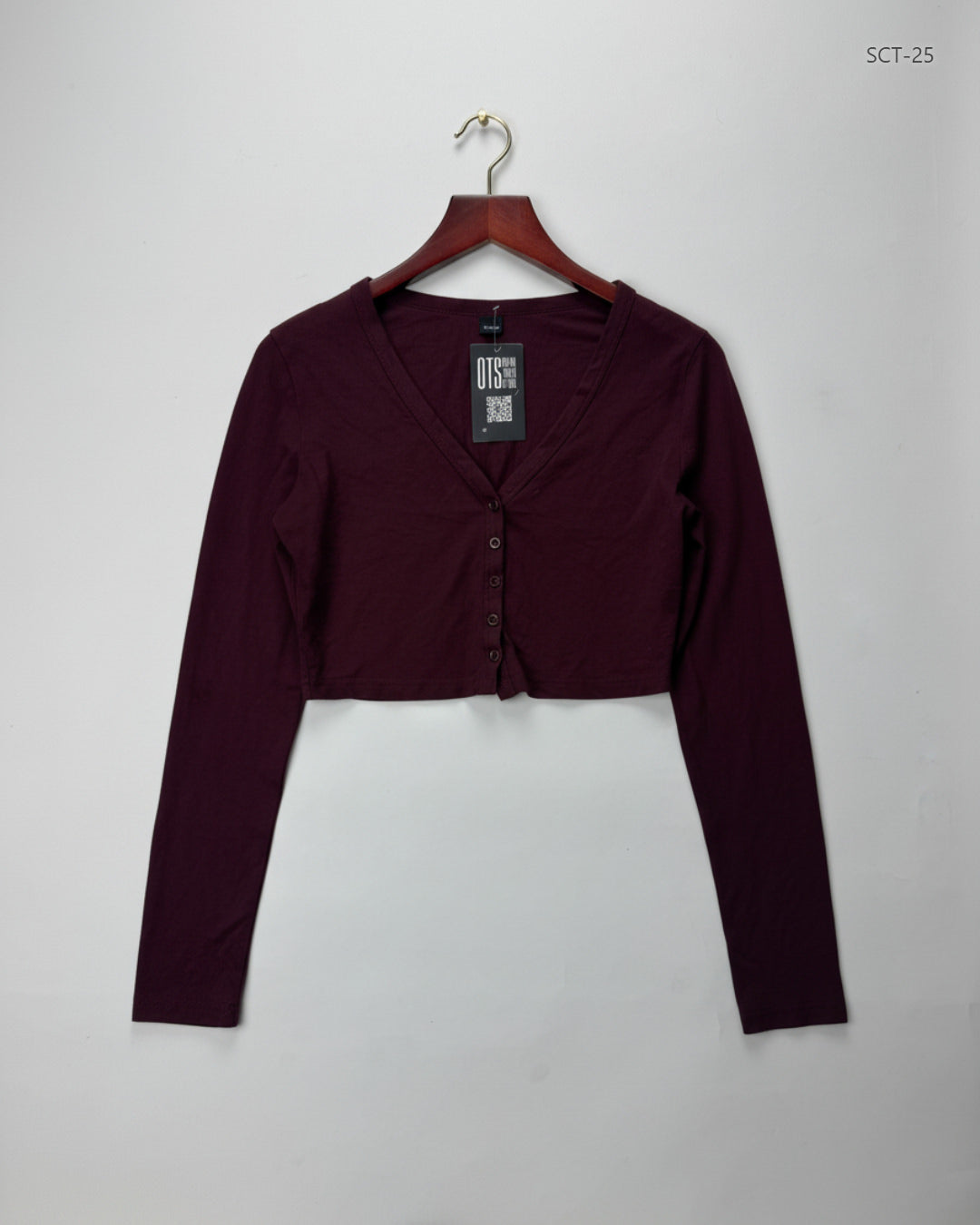 Premium Condition Summer Crop Tops | Preloved Shein | Maroon Cotton | Thrift Shop for Womens Karachi Pakistan | OTS