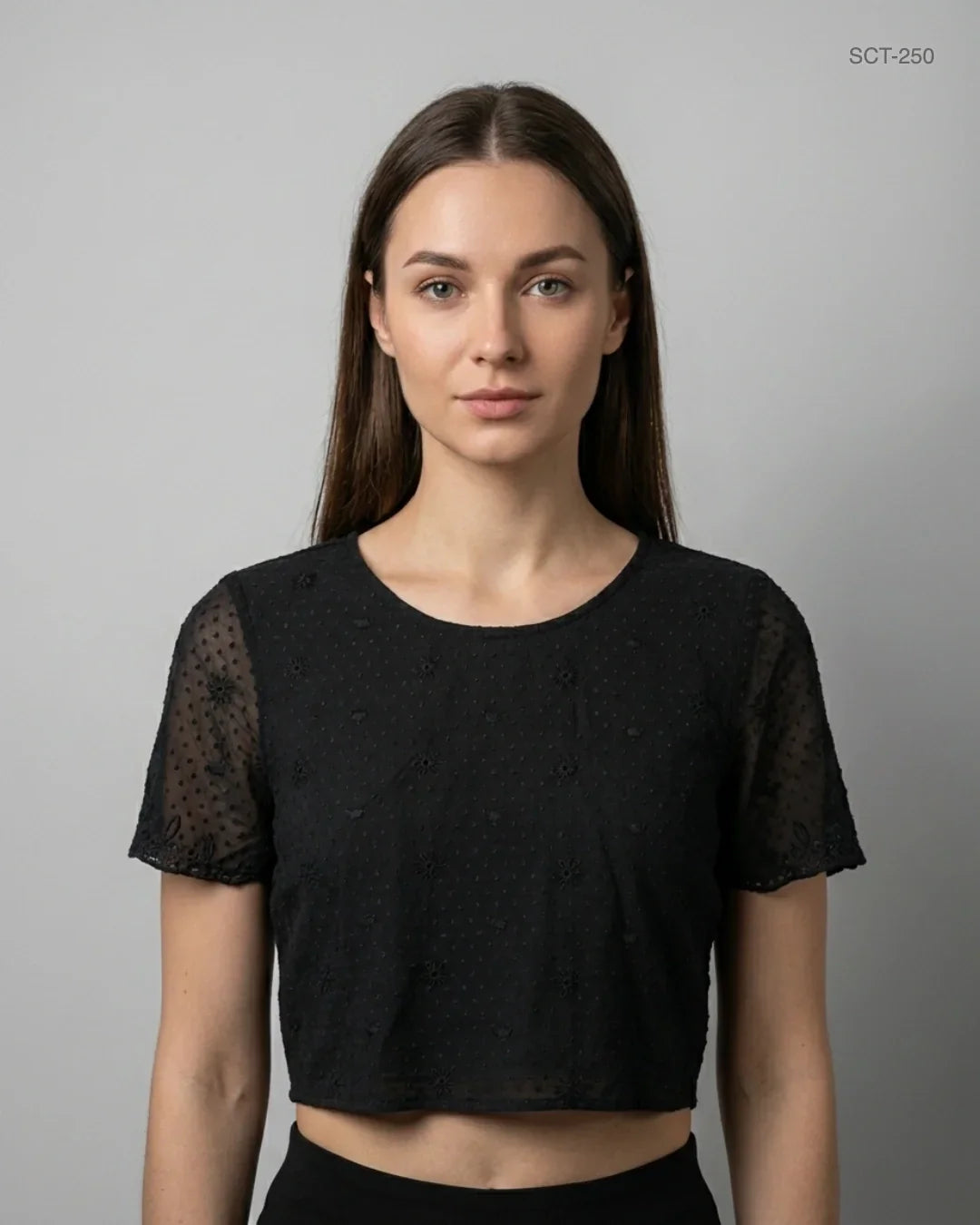 Shop Premium Summer Crop Tops by Primark | Preloved Branded Clothes | Black Polyester | Womens | OTS Thrift Store Peshawar Pakistan