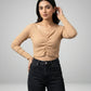 Premium Condition Summer Crop Tops | Preloved Vera & Lucy | Beige Cotton | Thrift Shop for Womens Lahore Pakistan | OTS