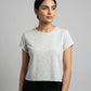 Preloved Premium Summer Crop Tops by H&M, Gray Cotton for Womens - OTS Thrift Shop Islamabad Pakistan