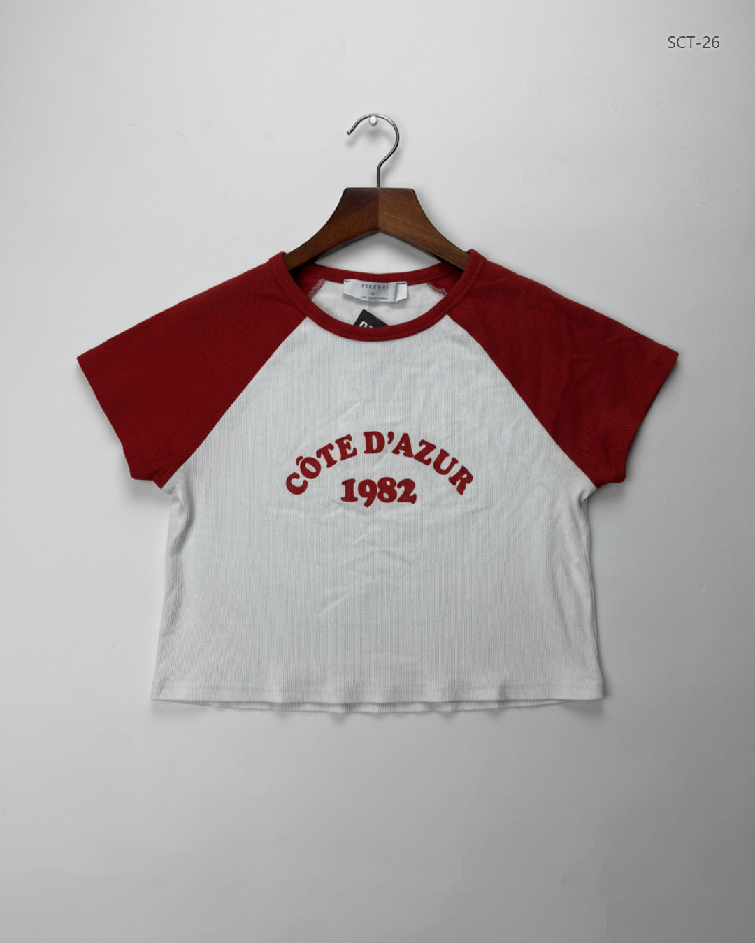 Summer Crop Tops | Primark | Preloved Branded | Red & White Cotton | Premium | OTS Thrift Store Peshawar Pakistan