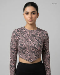 Shop Premium Summer Crop Tops by CUT LABEL | Preloved Branded Clothes | Black & Brown Cotton | Womens | OTS Thrift Store Lahore Pakistan